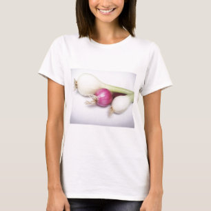3 lila und weiß Zwiebeln T-Shirt