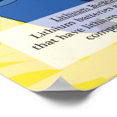 3. Lithium (Li) Periodische Tabelle der Elemente Poster (Ecke)