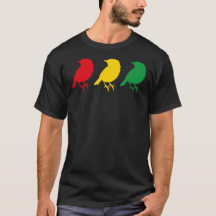 3 Little Birds - Three Birds Rasta Colors Bob Song T-Shirt