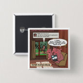 3 Little Social Media Savvy Schweine Button (Vorne & Hinten)