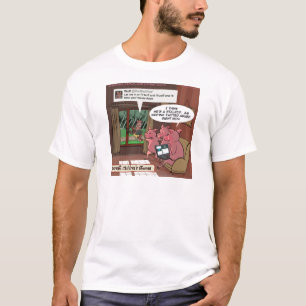 3 Little Social Media Savvy Schweine T-Shirt