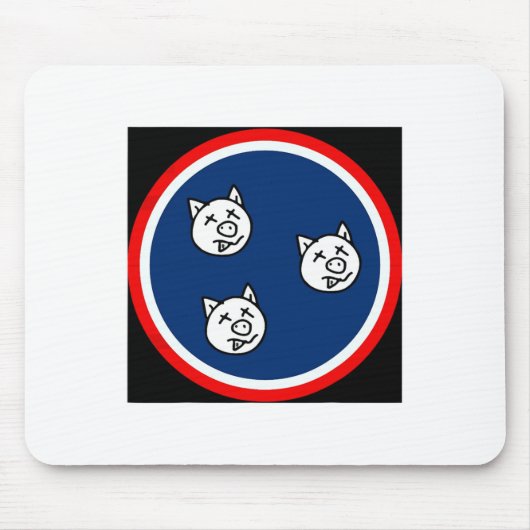 3 Little Tn Funny Grillen Mousepad (Vorne)