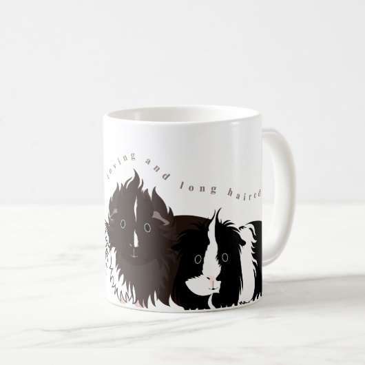 3 long haired piggies kaffeetasse (VorderseiteRechts)