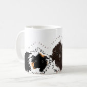 3 long haired piggies kaffeetasse (Vorderseite Links)