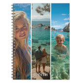 3 Long Vertical Strip Boho Photo Notizblock (Vorderseite)