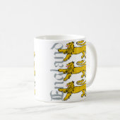 3 Löwe-England-Tasse Kaffeetasse (VorderseiteRechts)