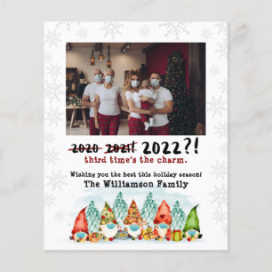 3. Mal   2022 Funny Budget Holiday Foto Card