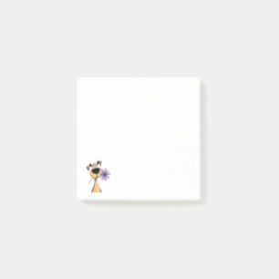 3 mal 3 Cartoon-Hund-Post-it-Zettel Post-it Klebezettel