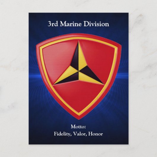 3. Mar Div Postkarte (Vorderseite)