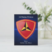 3. Mar Div Postkarte (Stehend Vorderseite)