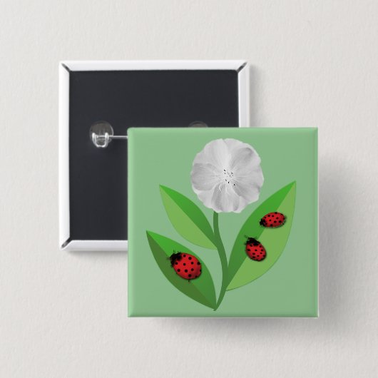 3 Marienkäfer Button (Vorne & Hinten)