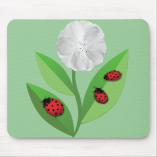 3 Marienkäfer Mousepad