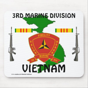 3. Marine Div Vietnam Mousepad 1/wr