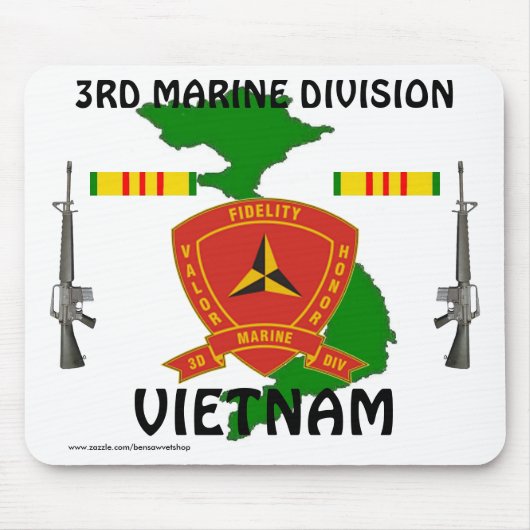 3. Marine Div Vietnam Mousepad 1/wr (Vorne)