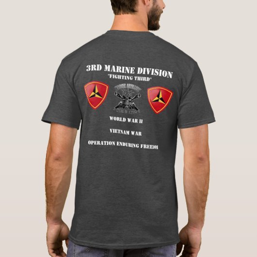 3. Marineinfanteriedivision T-Shirt (Rückseite)