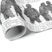 3 Marines Geschenkpapier (Rolleneckpunkt)