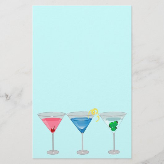 3 Martini-Briefpapier Briefpapier (Vorderseite)