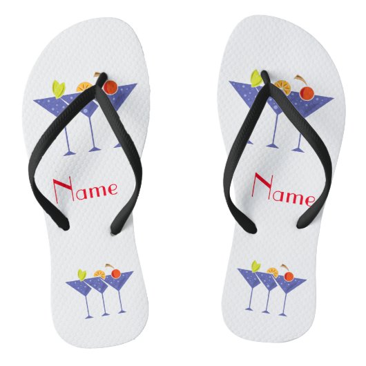 3 Martini Cocktails Thunder_Cove Badesandalen (Fußbett)