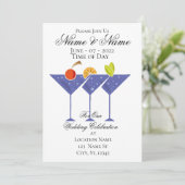 3 Martini Cocktails Thunder_Cove Einladung (Stehend Vorderseite)