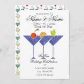 3 Martini Cocktails Thunder_Cove Einladung (Vorne/Hinten)