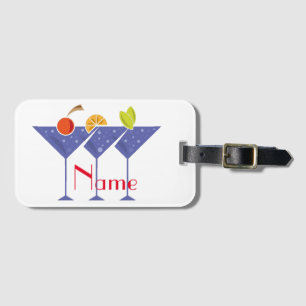 3 Martini Cocktails Thunder_Cove Gepäckanhänger