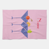 3 Martini Cocktails Thunder_Cove Geschirrtuch (Horizontal)