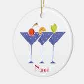 3 Martini Cocktails Thunder_Cove Keramik Ornament (Links)