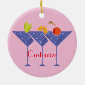3 Martini Cocktails Thunder_Cove Keramik Ornament (Hinten)
