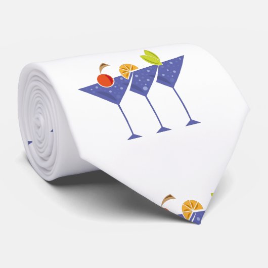 3 Martini Cocktails Thunder_Cove Krawatte (Gerollt)