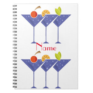 3 Martini Cocktails Thunder_Cove Notizblock