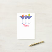 3 Martini Cocktails Thunder_Cove Post-it Klebezettel (Auf Schreibtisch)