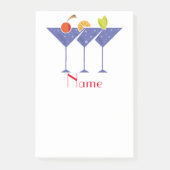 3 Martini Cocktails Thunder_Cove Post-it Klebezettel (Vorderseite)
