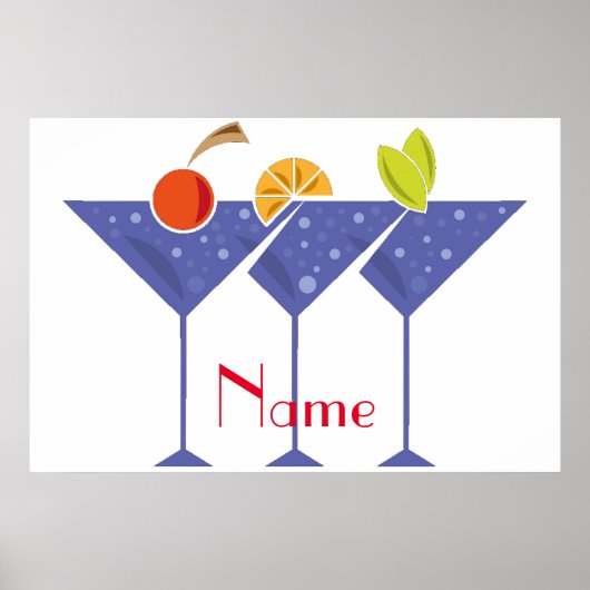 3 Martini Cocktails Thunder_Cove Poster (Vorne)