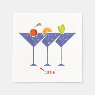 3 Martini Cocktails Thunder_Cove Serviette