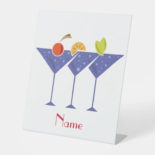 3 Martini Cocktails Thunder_Cove Sockelschild (Vorderseite)