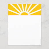 3 | Maßgeschneidertes Foto Modernes Gelbes Unterne Flyer (Hinten)