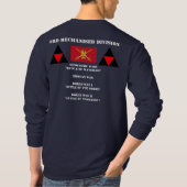 3. Mechanisierte Abteilung - BRITISCHES langes T-Shirt (Rückseite)