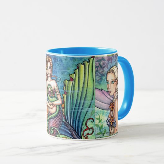 3 Meerjungfrau-Tasse von Molly Harrison Tasse (VorderseiteRechts)