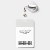 3 Mehrere Logos Mitarbeiter-Foto, Bar-Code, Name Ausweis (Back with Retractable)