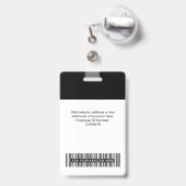 3 Mehrere Logos Mitarbeiter-Foto, Bar Code, Name B Ausweis (Rückseite mit Ausziehbar)