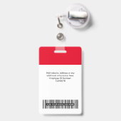 3 Mehrere Logos Mitarbeiter-Foto, Bar Code, Name B Ausweis (Back with Retractable)