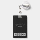 3 Mehrere Logos Mitarbeiter-Foto, Bar Code, Name B Ausweis (Rückseite mit Ausziehbar)