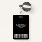 3 Mehrere Logos Mitarbeiter-Foto, Bar Code, Name B Ausweis (Rückseite mit Rechteck)