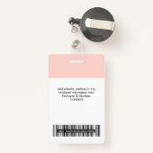 3 Mehrere Logos Mitarbeiter-Foto, Bar Code, Name B Ausweis (Rückseite mit Rechteck)