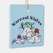 3 Melgende Schneemänner Weihnachtsschmuck (Rechts)