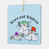 3 Melgende Schneemänner Weihnachtsschmuck (Links)