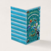 3-Mendous Party Custom Vertical Birthday Invite Visitenkarten (Vorderseite)