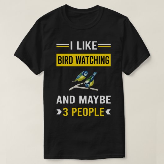 3 Menschen Vögel beobachten Vogelbeobachtung Birdw T-Shirt (Design vorne)