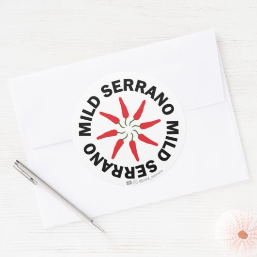 3" Mild Serrano Stickers (Umschlag)