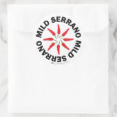 3" Mild Serrano Stickers (Tasche)